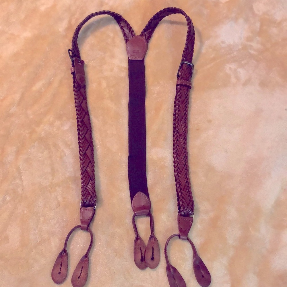 Genuine Leather Men’s Suspender